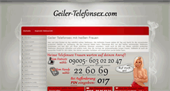 Desktop Screenshot of geiler-telefonsex.com