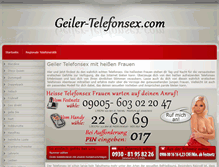 Tablet Screenshot of geiler-telefonsex.com